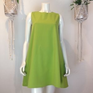 SOLD // Vintage Repro Lime Green Shift Dress